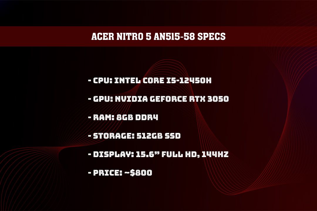 Acer Nitro 5 AN515-58 Specs