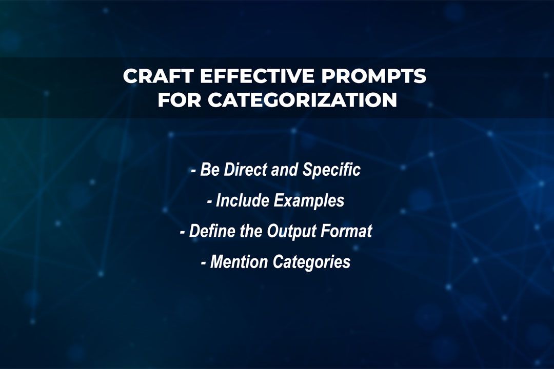 Craft Effective Prompts for Categorization