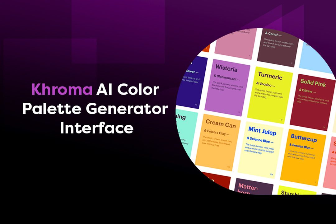Khroma AI Color Palette Generator Interface